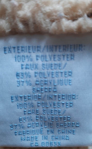 Suede faux shearling warm vest xl - Picture 4 of 4